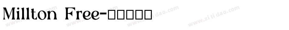 Millton Free字体转换
